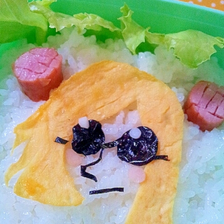 キャラ弁✿LINE サングラスをかけたジェームズ❤